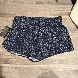 Avia Women Running Shorts 2-in-1 Bike Liner Printed Smocked Waist NWT XL‎